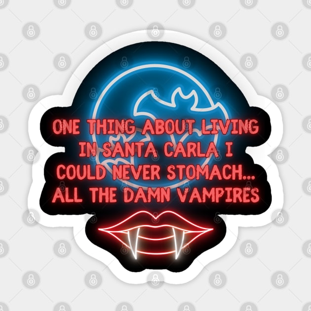 Vampires! Blue Sticker by Spatski